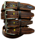 Ремни под джинсы коричневый винтаж 4 см 4007BROWNVINT фото 3